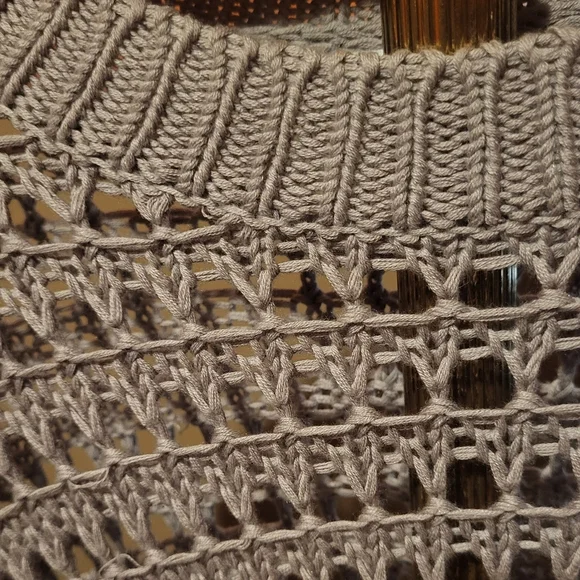 Sablyn Mariella Open Knit Cotton/Silk/Cashmere Blend Sweater Camel Sand Size XS - Picture 5 of 8